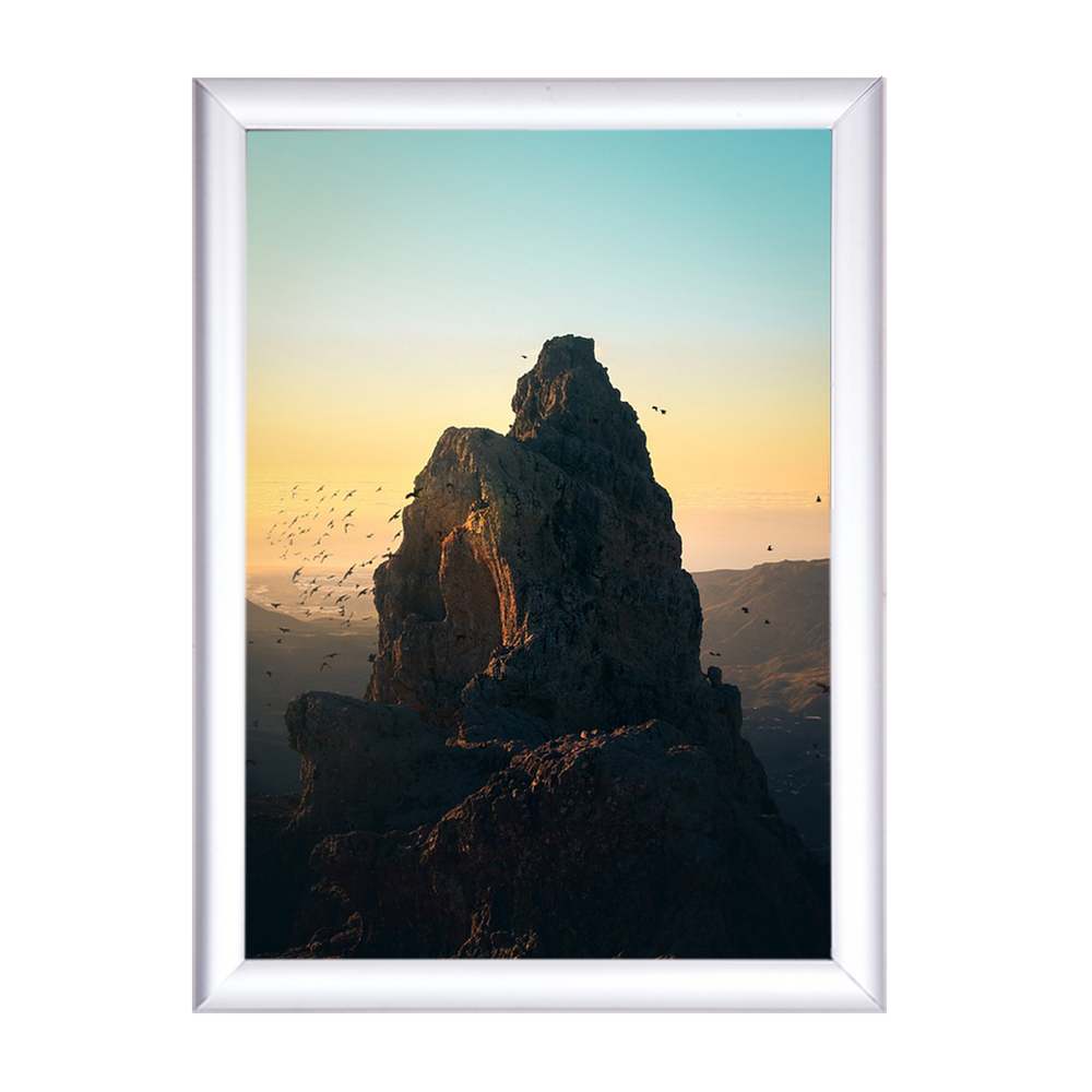 Aluminum Snap Frame for Poster A3 Size, Color Silver