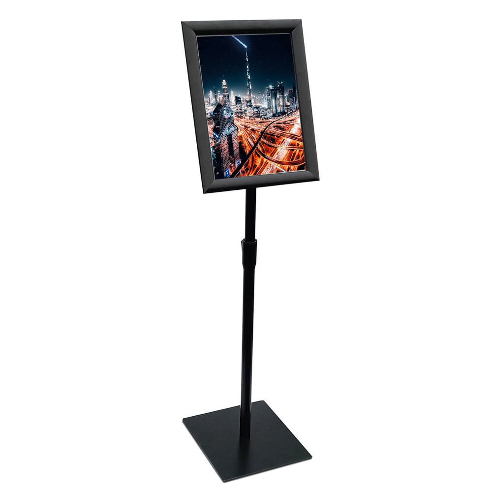 Sign Stand Fits for A3 size Poster, Heavy Square Metal Base, Color Black