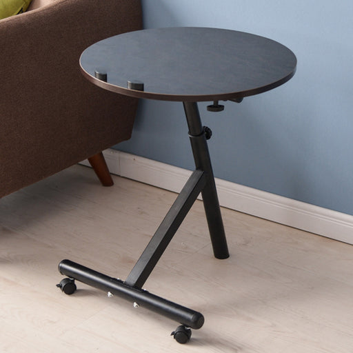Movable Lift Desk Round Adjustable Tea Table
