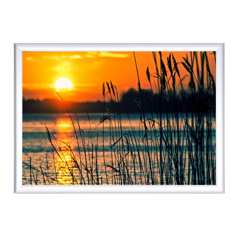 Aluminum Snap Frame for Poster A2 Size, Color Silver