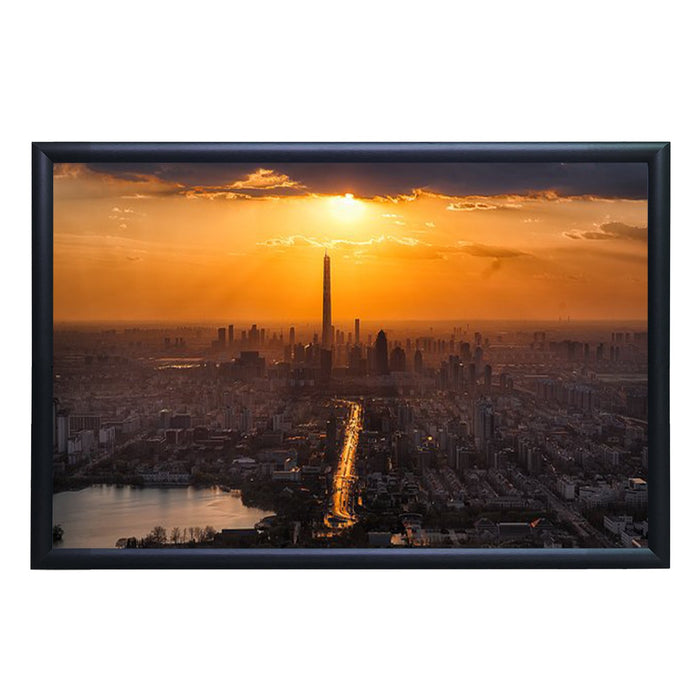 Aluminum Snap Frame for Poster 18 x 24 Inches, Front Open & Wall Mounted Style,Color Black