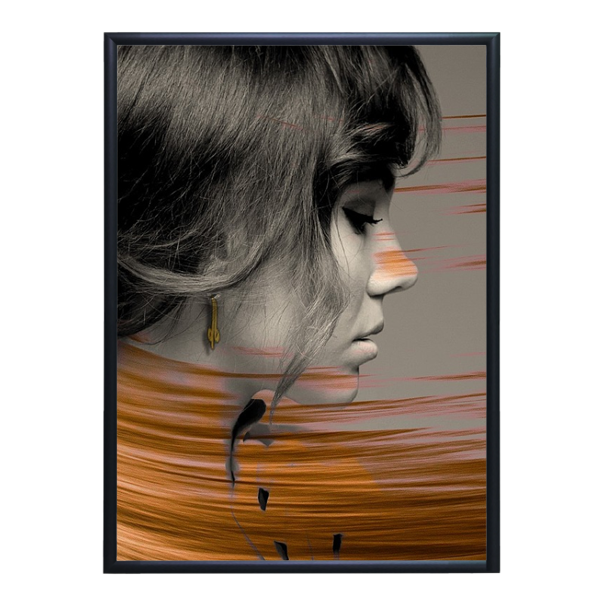 Aluminum Snap Frame for Poster A1 Size, Color Black