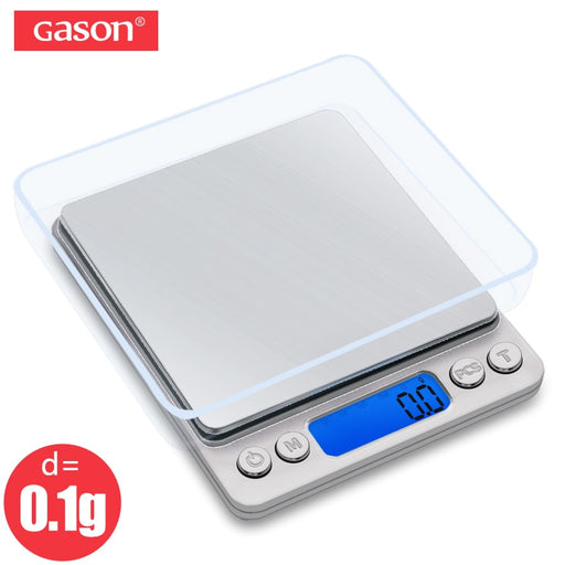 GASON Z1s Digital Kitchen Scale Mini Pocket Stainless Steel Precision Jewelry Electronic Balance Weight Gold Grams(3000gx0.1g)