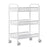 Hot New Multifunctional 3-Tier Storage Rack Mesh Wire Rolling Cart Kitchen Bedroom Bathroom Living Storage Rack Organizer