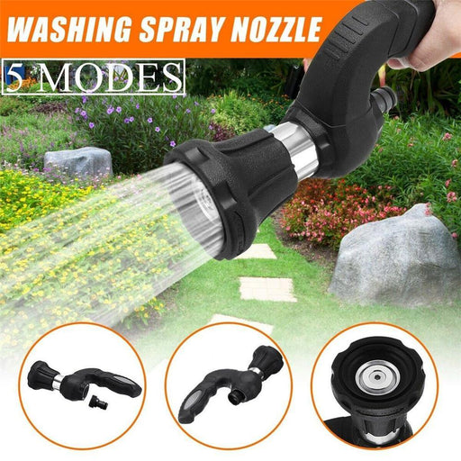 Mighty Power Hose Blaster Fireman Nozzle Lawn Garden Super Powerful Home Original Car Washing by BulbHead Wash Water Your Lawn