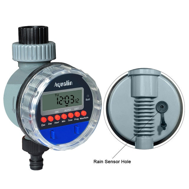 Automatic LCD Display Watering Timer Electronic  Home Garden Ball Valve  Water Timer For Garden  Irrigation Controller#21026