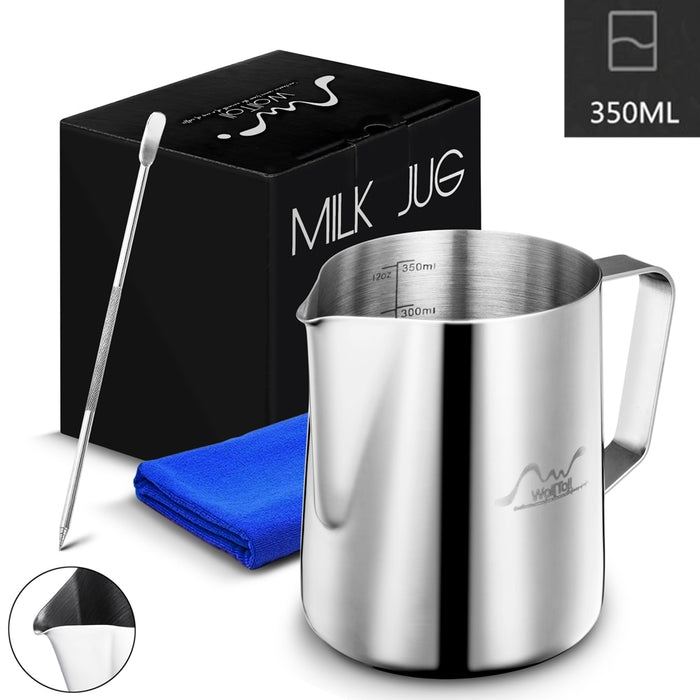 Stainless Steel Milk Frothing Pitcher Espresso Coffee Barista Craft Latte Cappuccino Milk Cream Cup Frothing Jug Pitcher
