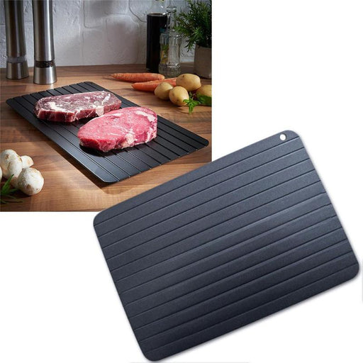Fast Defrosting Tray Thaw Frozen Food Meat Fruit Quick Defrosting Plate Board 23x16.5x0.2CM dropship