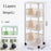 Kitchen Trolley 3 Layers Office Cart Rolling Storage Rack Shelf Workshop Trolley With Four Wheels Portable Tool Storage Cart