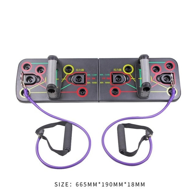 1 Set Push Up Rack Board 9 in 1 Body Building Board System Fitness Comprehensive Training Gym Body Training Drop Shipp Exercise