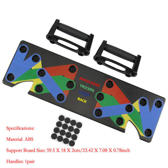 1 Set Push Up Rack Board 9 in 1 Body Building Board System Fitness Comprehensive Training Gym Body Training Drop Shipp Exercise