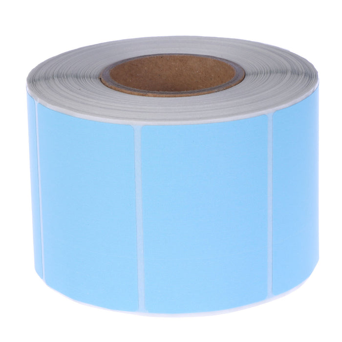 Colorful Labels Thermal Transfer Labels Printer Paper Self-Adhesive Blank Stickers for Office Kitchen Milk Tea Shop (Sky-blue))