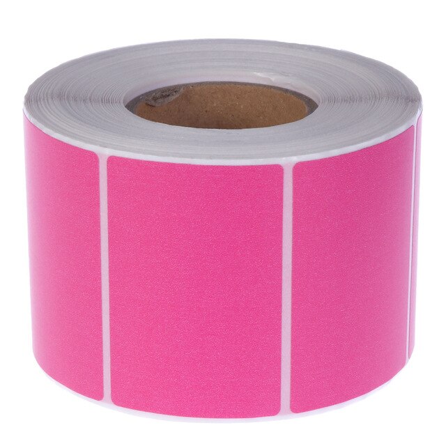 Colorful Labels Thermal Transfer Labels Printer Paper Self-Adhesive Blank Stickers for Office Kitchen Milk Tea Shop (Sky-blue))