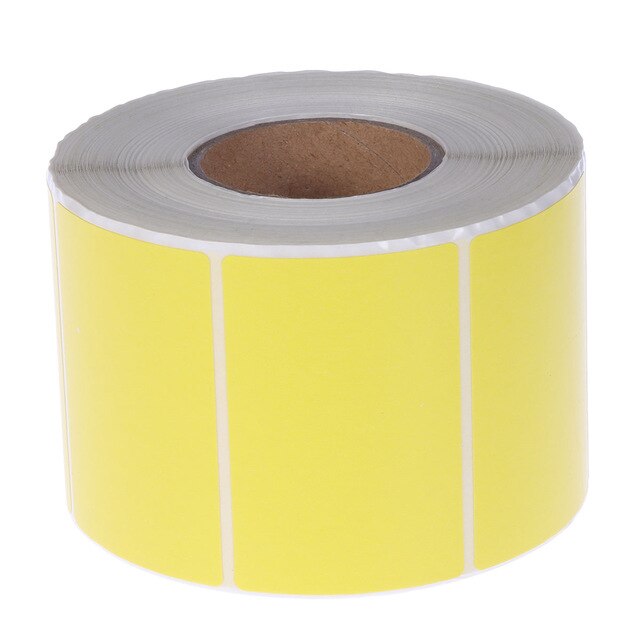 Colorful Labels Thermal Transfer Labels Printer Paper Self-Adhesive Blank Stickers for Office Kitchen Milk Tea Shop (Sky-blue))