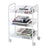 Hot Multifunctional 3-Tier Storage Rack Mesh Wire Rolling Cart Kitchen Bedroom Bathroom Living Storage Rack Organizer